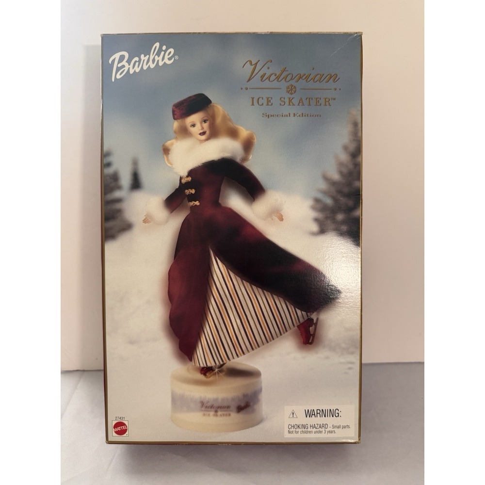 1998 Victorian Ice Skater‎ Barbie #27431 NRFB Music Box Special Edition Barbie